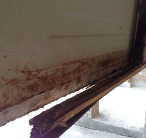 garage door rust repair