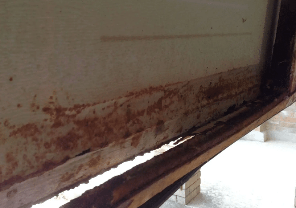 DIY Garage Door Rust Repair