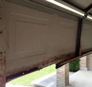 garage door rust repair causes